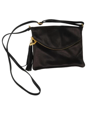 Florence Bags Skórzana torebka "Castagno" w kolorze czarnym - 18 x 20 x 2 cm rozmiar: onesize
