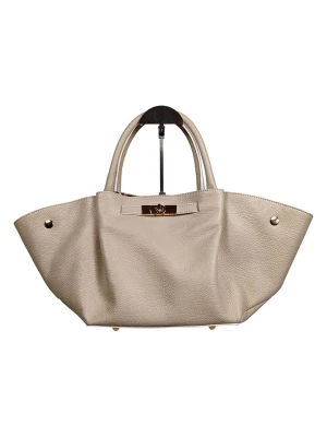 Florence Bags Skórzana torebka "Enfola" w kolorze beżowym - 50 x 22 x 17 cm rozmiar: onesize