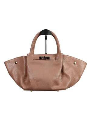 Florence Bags Skórzana torebka "Enfola" w kolorze jasnobrązowym - 50 x 22 x 17 cm rozmiar: onesize