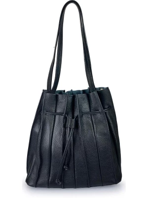 Florence Bags Skórzana torebka "Estrella" w kolorze czarnym - 30 x 25 x 13 cm rozmiar: onesize