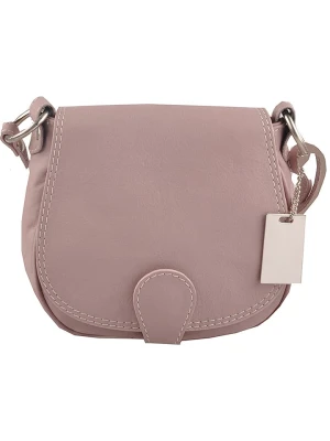 Florence Bags Skórzana torebka "Gisstel" w kolorze jasnoróżowym - 19 x 17 x 5 cm rozmiar: onesize