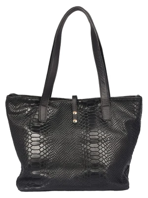 Florence Bags Skórzana torebka "Mirs" w kolorze czarnym - 26 x 31 x 15 cm rozmiar: onesize