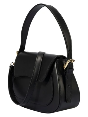 Florence Bags Skórzana torebka "Samac" w kolorze czarnym - 24 x 19 x 9 cm rozmiar: onesize