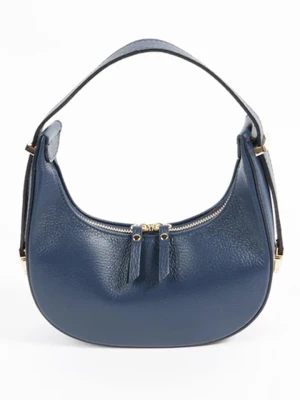 Florence Bags Skórzana torebka "Tim" w kolorze granatowym - 23 x 12 x 7, 5 cm rozmiar: onesize