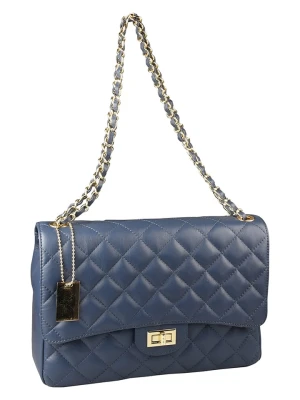 Florence Bags Skórzana torebka "Wars" w kolorze granatowym - 20 x 28 x 9 cm rozmiar: onesize