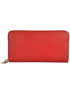 Florence Bags Skórzany portfel "Quero" w kolorze czerwonym - 20 x 10 x 2 cm rozmiar: onesize
