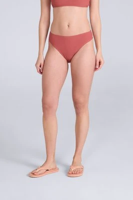 Florence — damski dół bikini, w prążki - Burgundy Animal