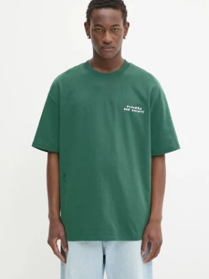 Flowers for Society t-shirt bawełniany Flower Trunk Shirt męski kolor zielony z nadrukiem FFSAPP132