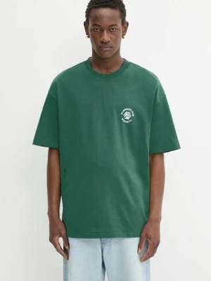 Flowers for Society t-shirt bawełniany Logo Shirt męski kolor zielony z nadrukiem FFSAPP133