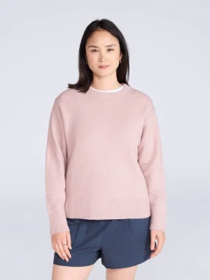 Fluffy damski sweter - Brown Animal