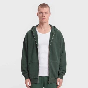 Fluffy Zip Hoody Urban Classics zielony