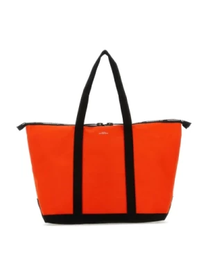 Fluo Orange Canvas Shopping Bag A.p.c.