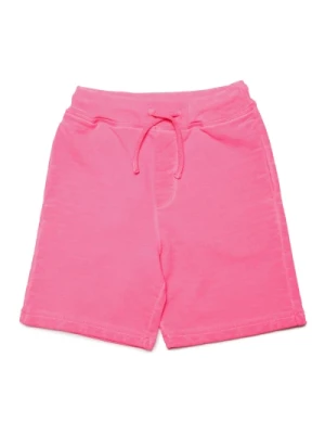 Fluo Print Fleece Shorts Dsquared2