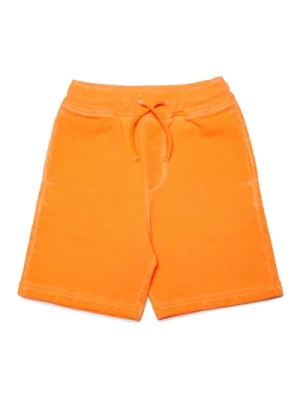 Fluo Print Fleece Shorts Dsquared2