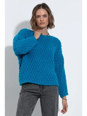 fobya Sweter w kolorze niebieskim rozmiar: 40-42