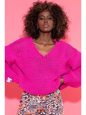 fobya Sweter w kolorze różowym rozmiar: 40-42