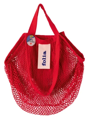 folia PAPER Shopper bag w kolorze czerwonym - 44 x 44 x 0, 50 cm rozmiar: onesize