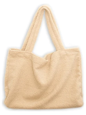 Folkifreckles Shopper bag "Super Teddy" w kolorze beżowym - 59 x 46 x 10 cm rozmiar: onesize