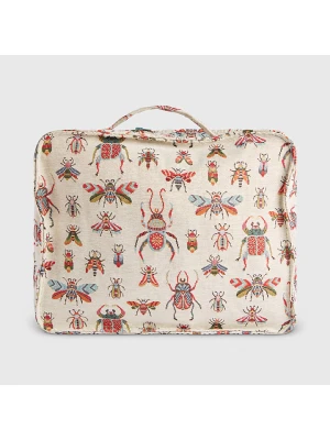 Folkifreckles Torebka "Bees" w kolorze kremowym ze wzorem - 36 x 11 x 25 cm rozmiar: onesize