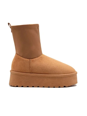 Foreverfolie Botki w kolorze jasnobrązowym rozmiar: 40