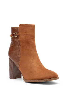 Foreverfolie Botki w kolorze jasnobrązowym rozmiar: 40