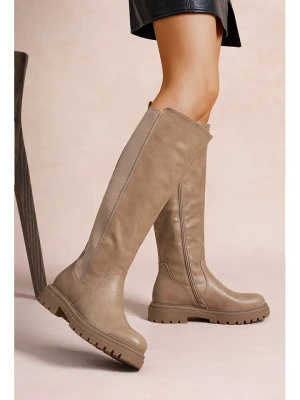 Foreverfolie Kozaki w kolorze khaki rozmiar: 39