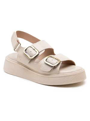 Foreverfolie Sandały w kolorze kremowym rozmiar: 40