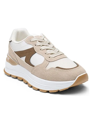 Foreverfolie Sneakersy w kolorze beżowym rozmiar: 38