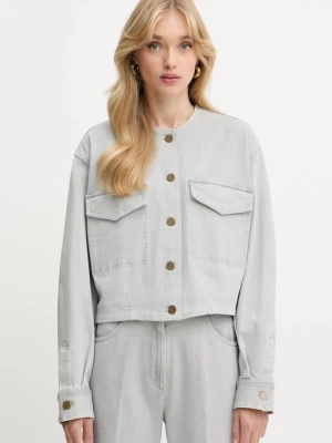 Forte Forte kurtka jeansowa kolor szary przejściowa oversize 14029.my.shirt