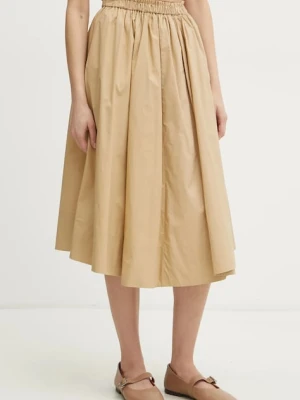 Forte Forte spódnica bawełniana kolor zielony midi rozkloszowana 13619.my skirt