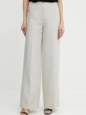 Forte Forte spodnie z domieszką lnu