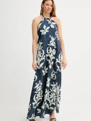 Forte Forte sukienka kolor granatowy maxi prosta 13906 my dress