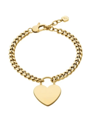 Fossil bransoletka damska ze stali nierdzewnej bez kamienia Sutton