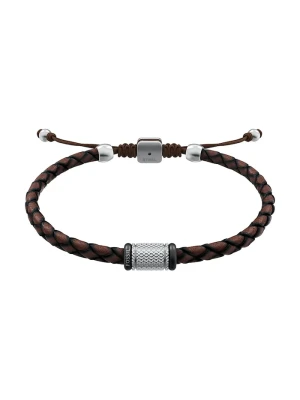 Fossil bransoletka męska Machine brązowy