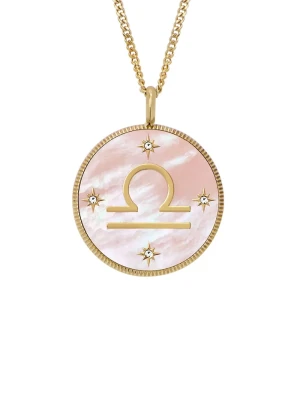Fossil naszyjnik JEWELRY różowy
