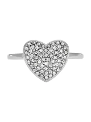 Fossil pierścionek Sadie Glitz Heart JF04677040