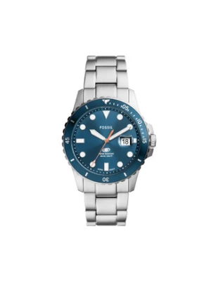 Fossil Zegarek Blue FS6050 Srebrny