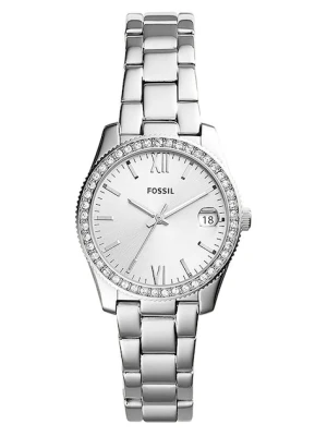 Fossil zegarek damski kolor srebrny