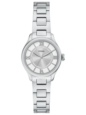 Fossil zegarek damski kolor srebrny ES5419