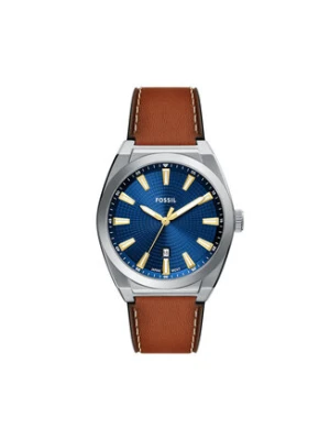 Fossil Zegarek Everett FS6115 Brązowy