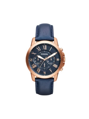 Fossil Zegarek FS4835 Granatowy