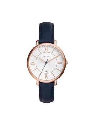 Fossil Zegarek Jacqueline ES3843 Granatowy