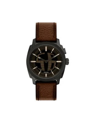 Fossil Zegarek Machine Big Tic FS6165 Brązowy
