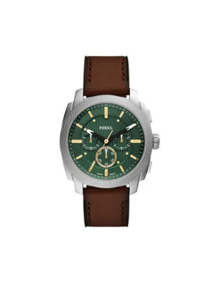 Fossil Zegarek Machine Chronograph FS6100 Brązowy
