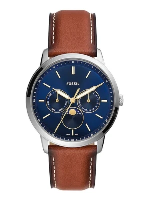 Fossil zegarek męski kolor brązowy