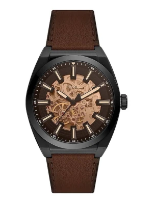 Fossil zegarek męski kolor brązowy