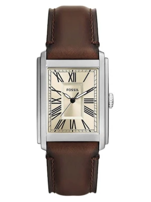 Fossil zegarek męski kolor brązowy
