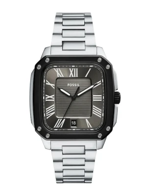 Fossil zegarek męski kolor srebrny FS6122