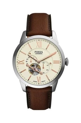 Fossil zegarek męski kolor srebrny ME3266