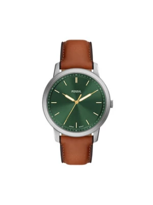 Fossil Zegarek Minimalist FS6094 Brązowy